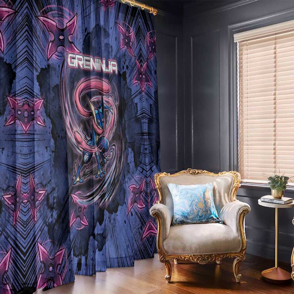 Greninja Ninja Star Window Curtain Greninja in the Ninja Storm Realm