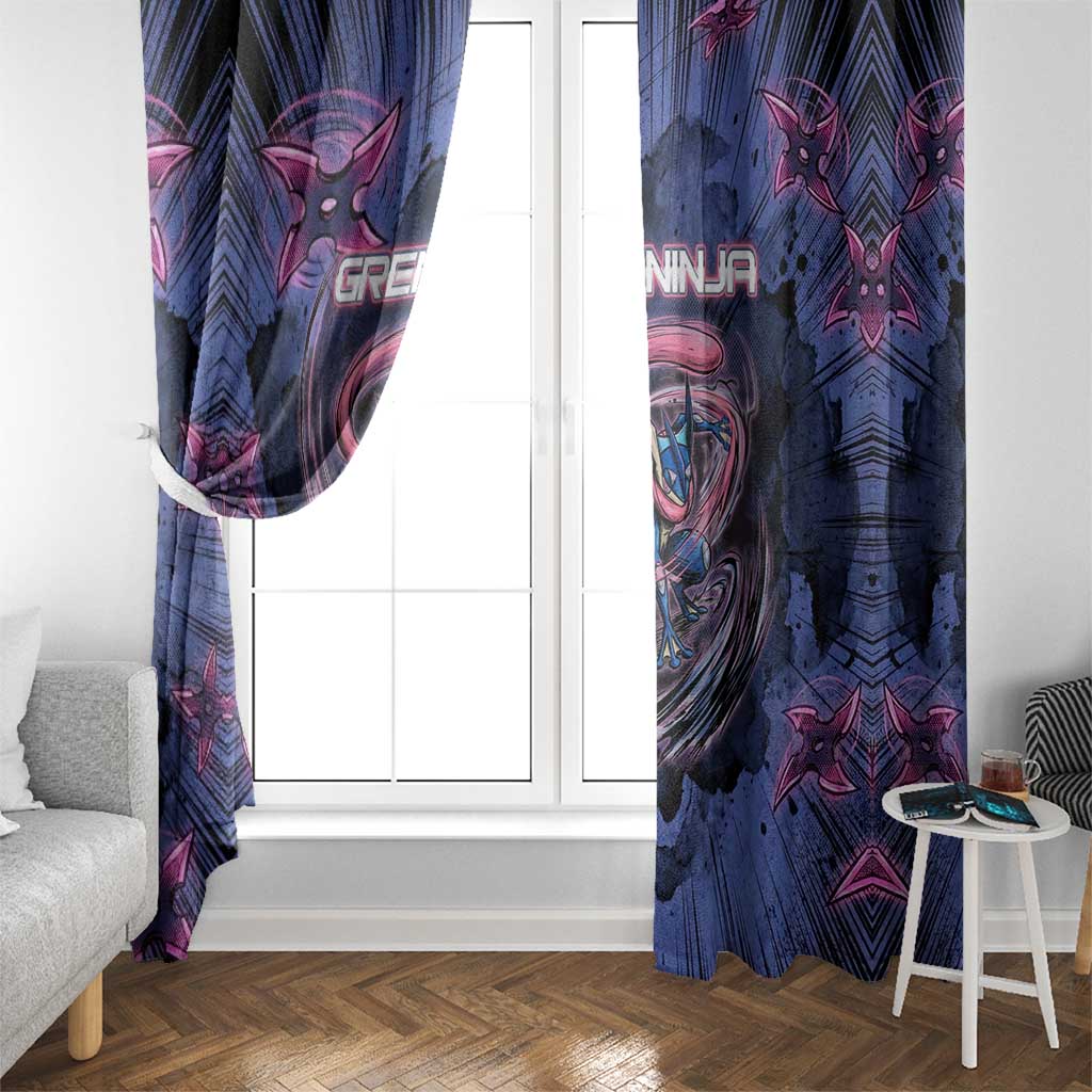 Greninja Ninja Star Window Curtain Greninja in the Ninja Storm Realm