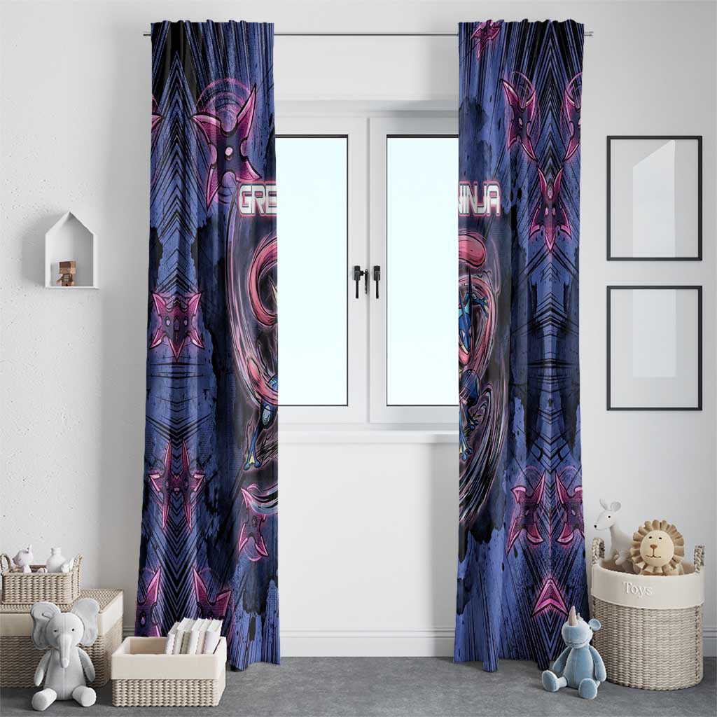 Greninja Ninja Star Window Curtain Greninja in the Ninja Storm Realm