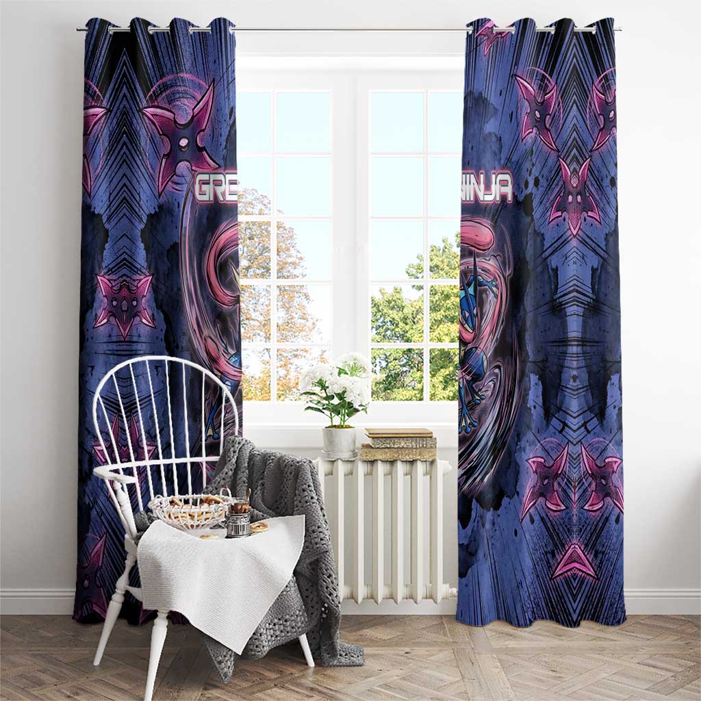 Greninja Ninja Star Window Curtain Greninja in the Ninja Storm Realm