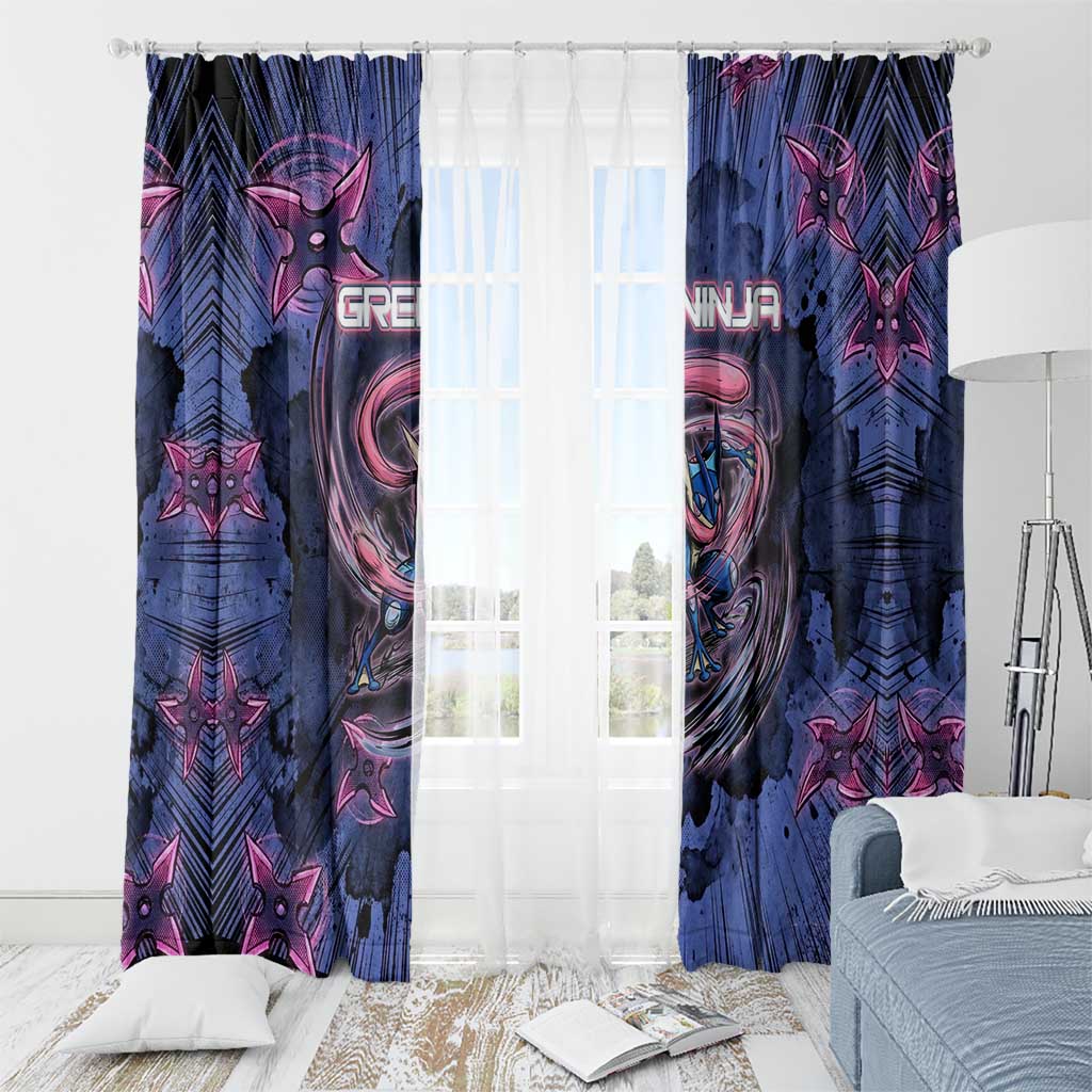 Greninja Ninja Star Window Curtain Greninja in the Ninja Storm Realm
