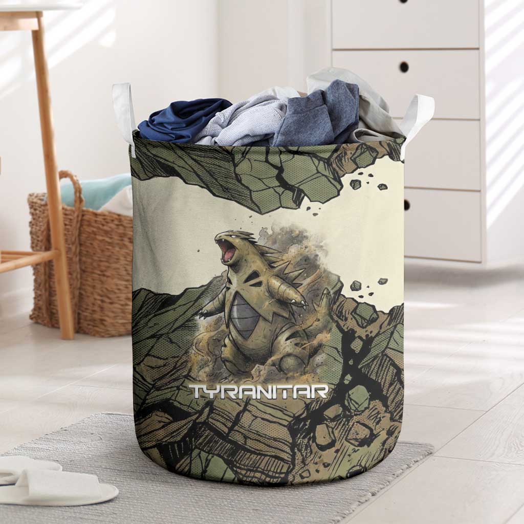 Tyranitar Rock Smash Laundry Basket Tyranitar’s Seismic Roar - Monster of the Mountains