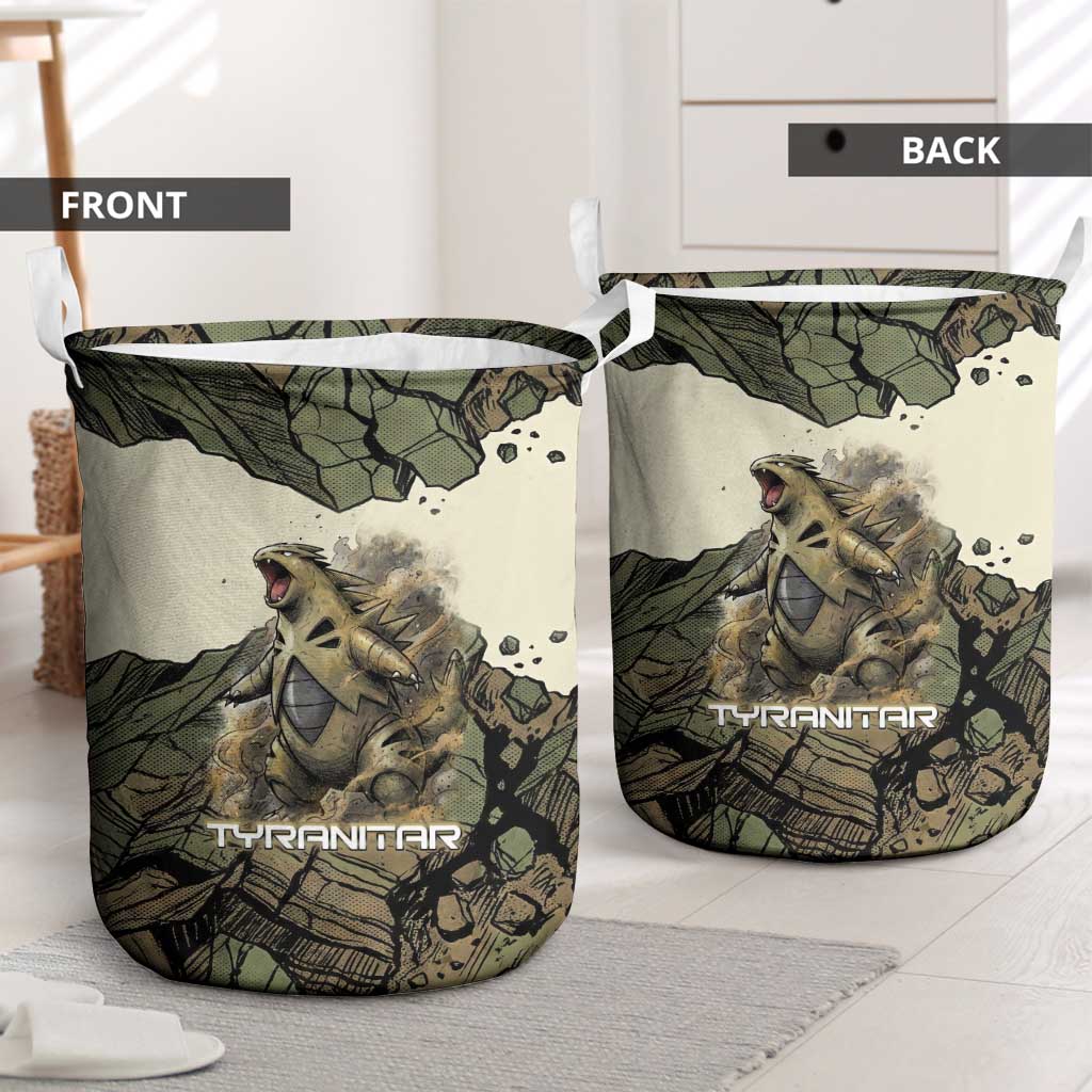 Tyranitar Rock Smash Laundry Basket Tyranitar’s Seismic Roar - Monster of the Mountains