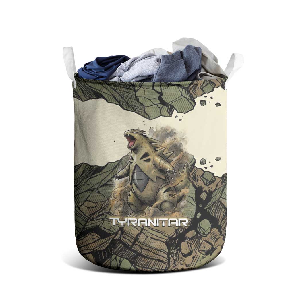 Tyranitar Rock Smash Laundry Basket Tyranitar’s Seismic Roar - Monster of the Mountains