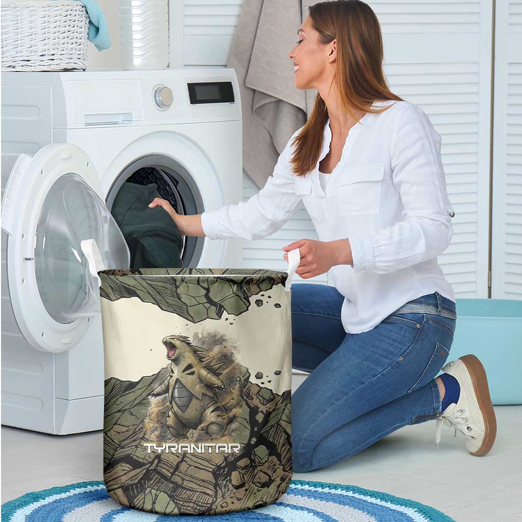 Tyranitar Rock Smash Laundry Basket Tyranitar’s Seismic Roar - Monster of the Mountains