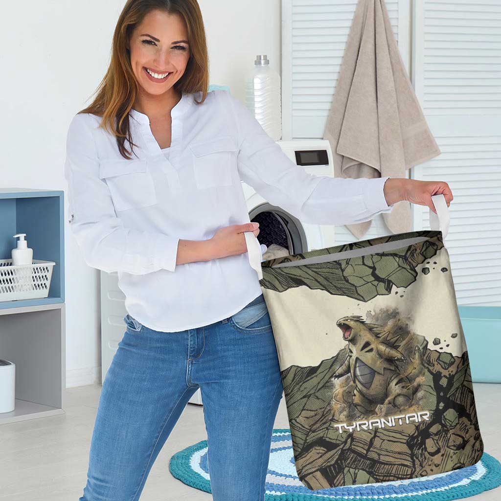 Tyranitar Rock Smash Laundry Basket Tyranitar’s Seismic Roar - Monster of the Mountains