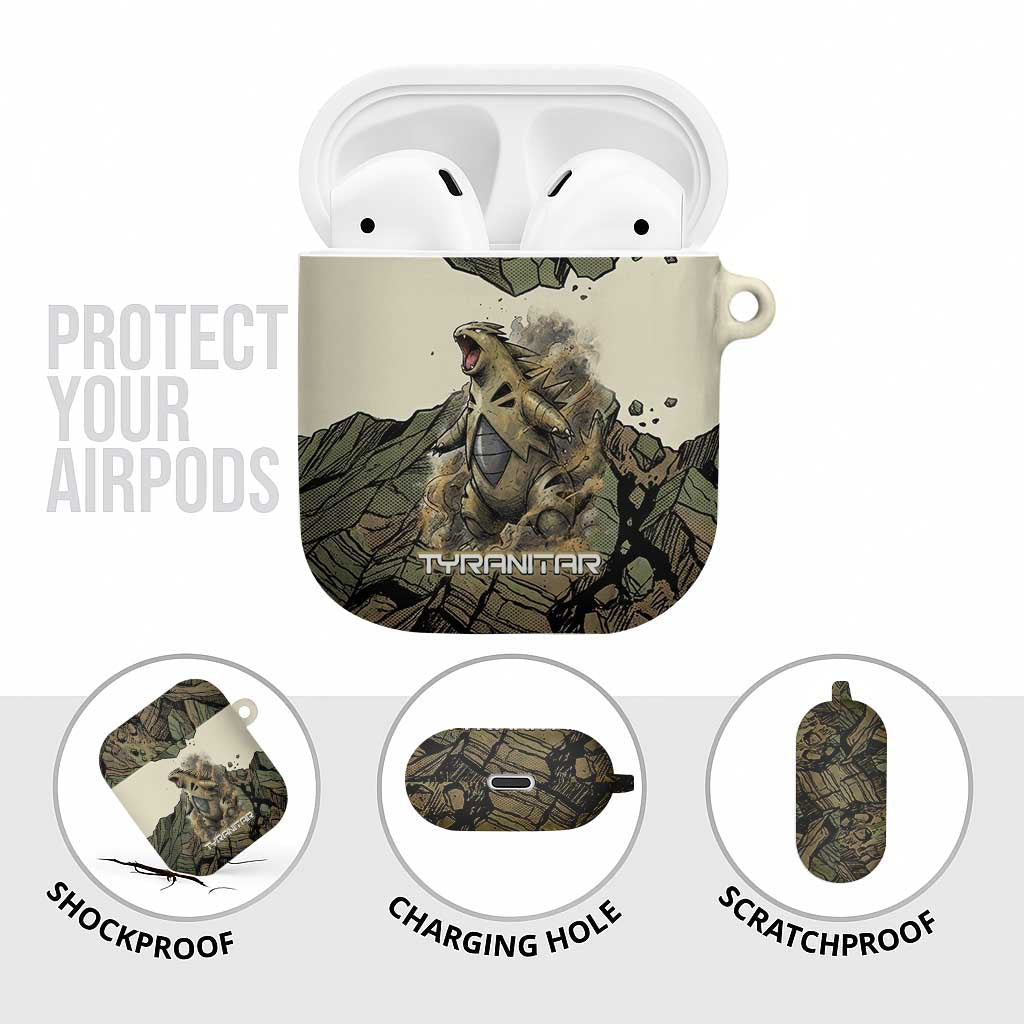 Tyranitar Rock Smash AirPods Case Tyranitar’s Seismic Roar - Monster of the Mountains