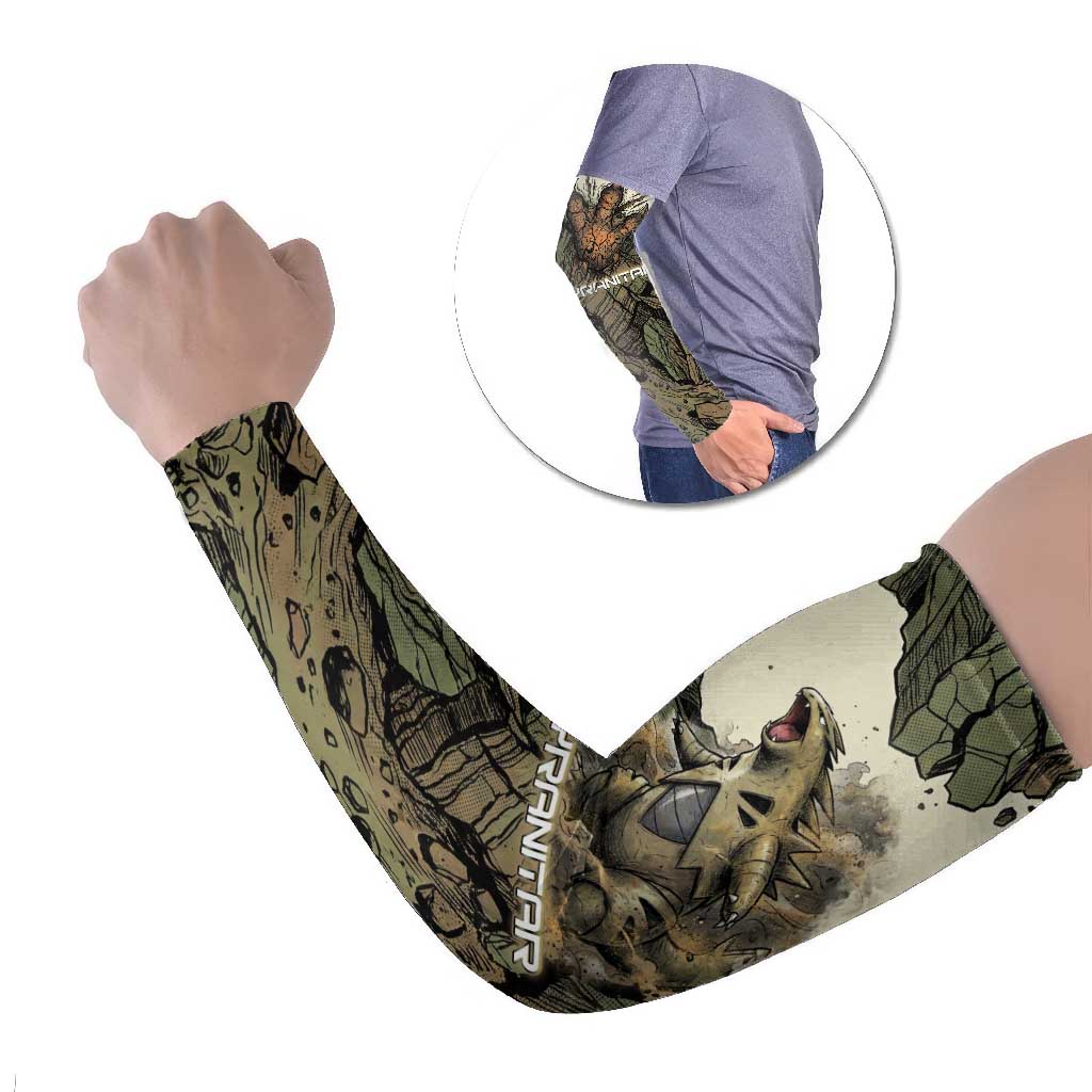Tyranitar Rock Smash Arm Sleeves Tyranitar’s Seismic Roar - Monster of the Mountains