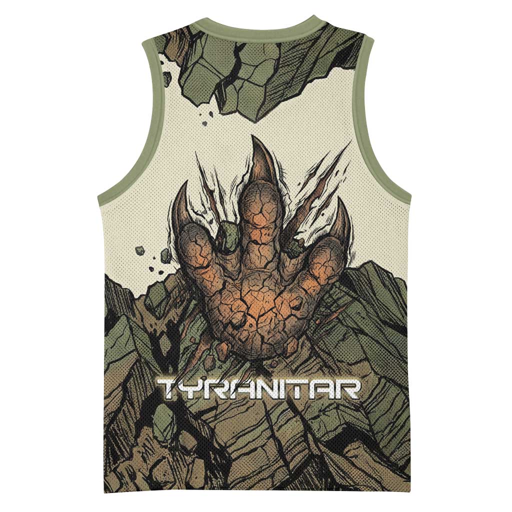 Tyranitar Rock Smash Basketball Jersey Tyranitar’s Seismic Roar - Monster of the Mountains