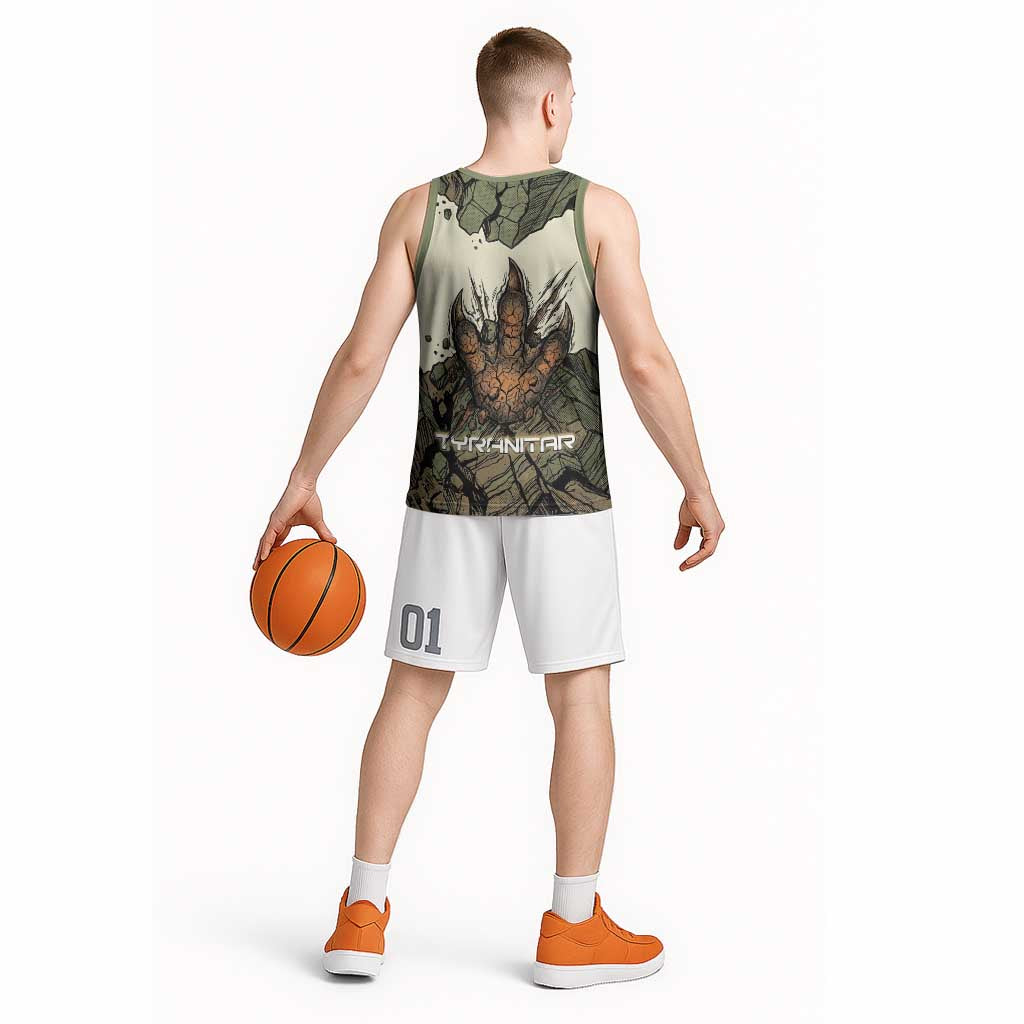 Tyranitar Rock Smash Basketball Jersey Tyranitar’s Seismic Roar - Monster of the Mountains