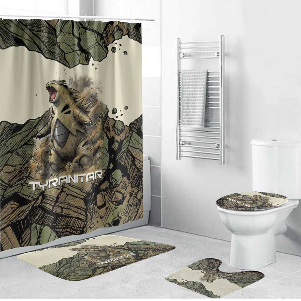 Tyranitar Rock Smash Bathroom Set Tyranitar’s Seismic Roar - Monster of the Mountains