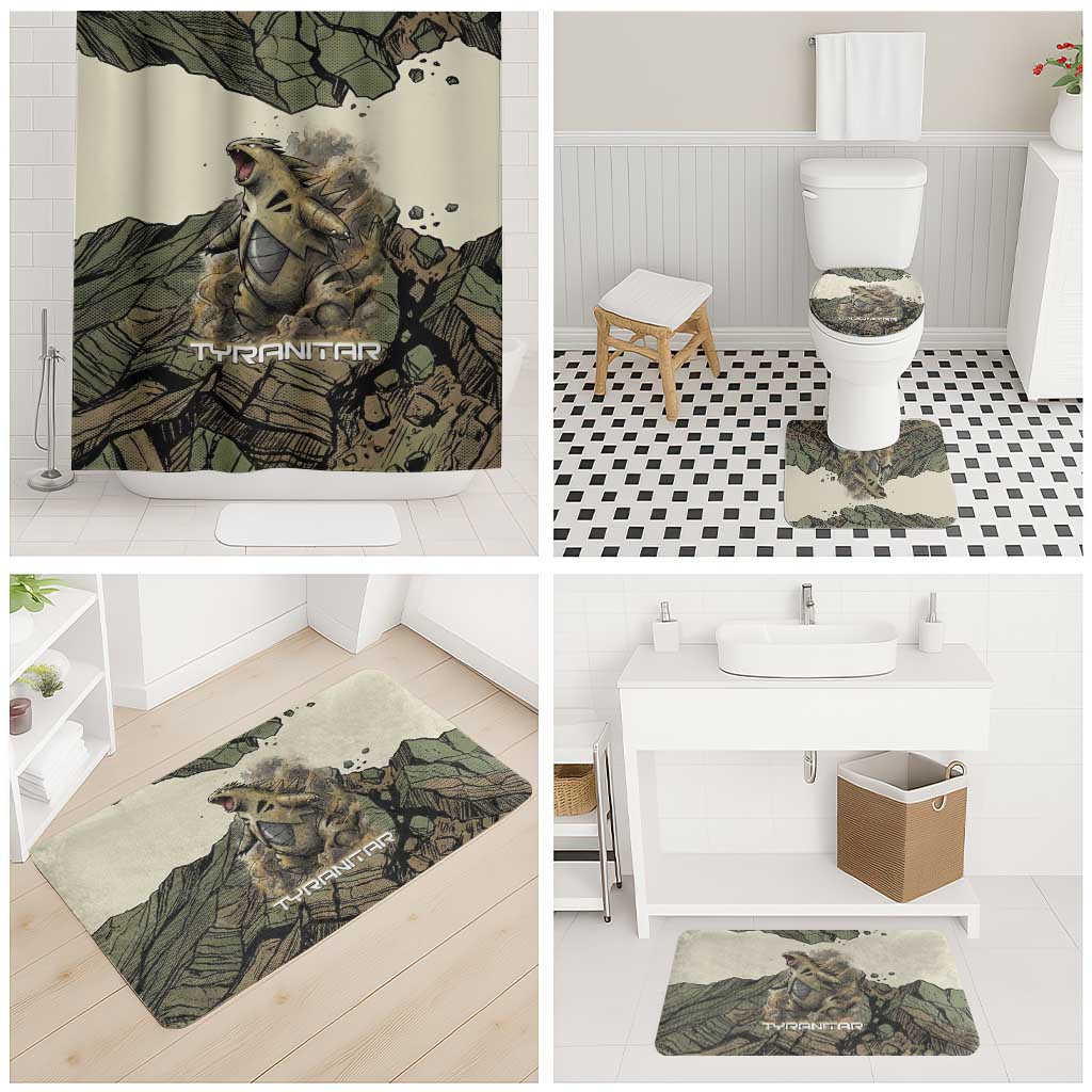 Tyranitar Rock Smash Bathroom Set Tyranitar’s Seismic Roar - Monster of the Mountains