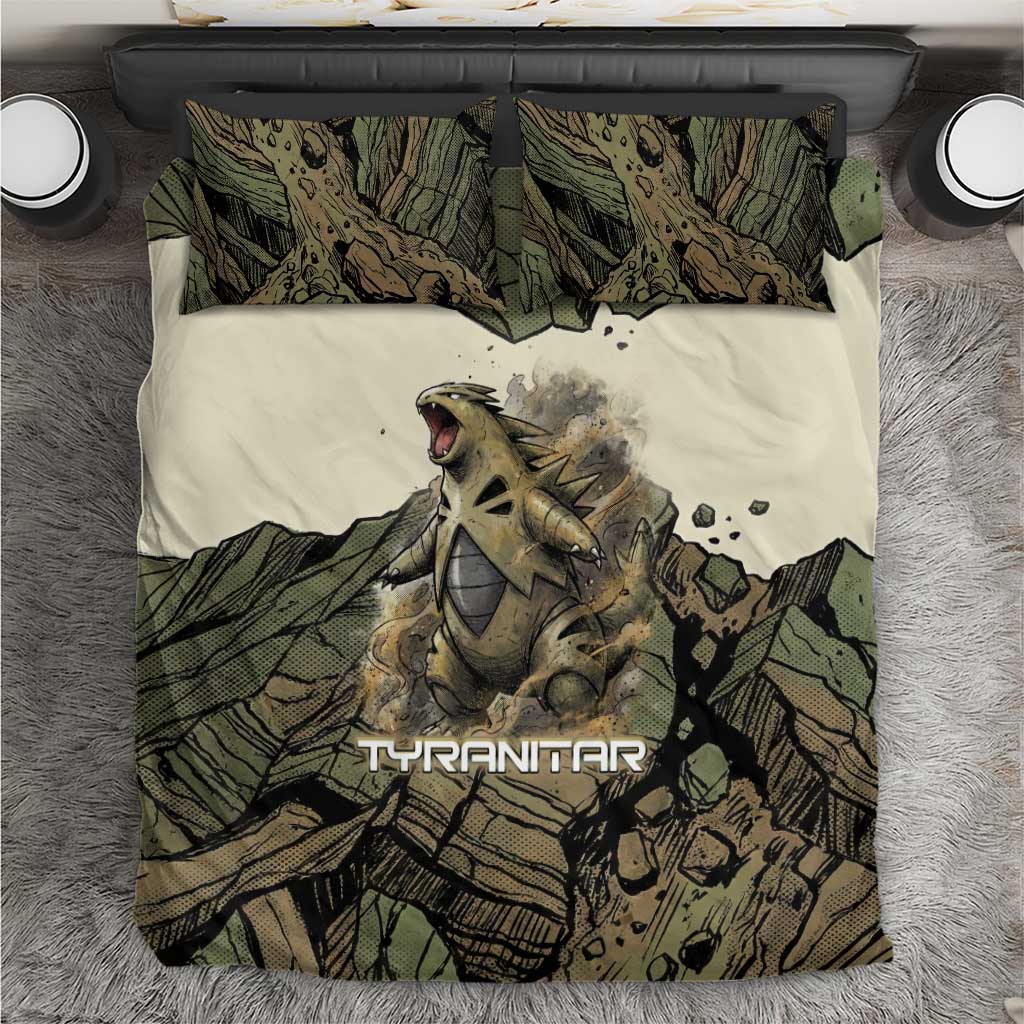 Tyranitar Rock Smash Bedding Set Tyranitar’s Seismic Roar - Monster of the Mountains