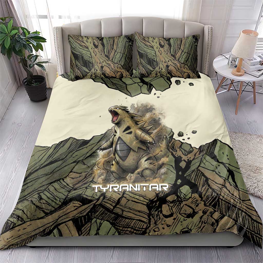 Tyranitar Rock Smash Bedding Set Tyranitar’s Seismic Roar - Monster of the Mountains