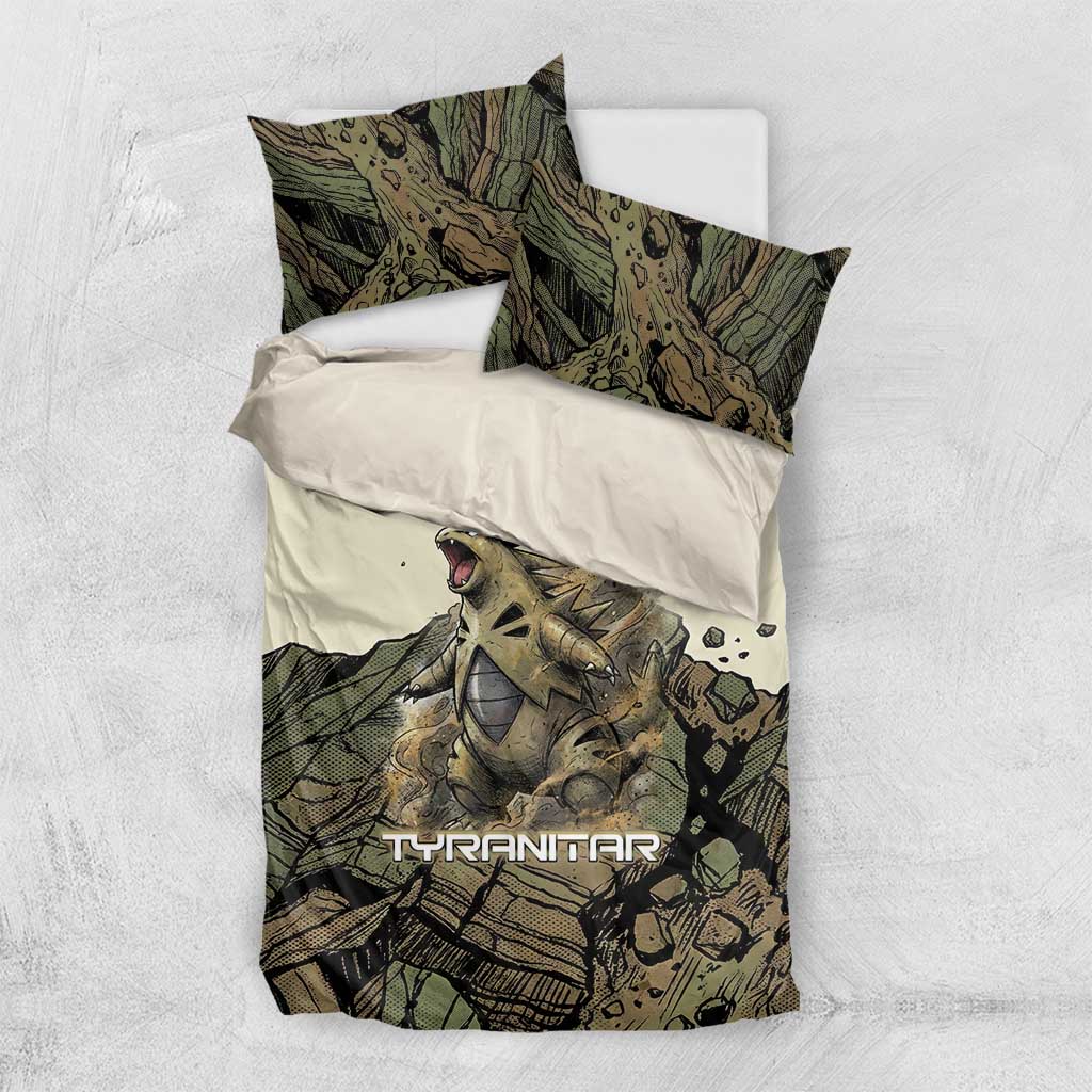 Tyranitar Rock Smash Bedding Set Tyranitar’s Seismic Roar - Monster of the Mountains