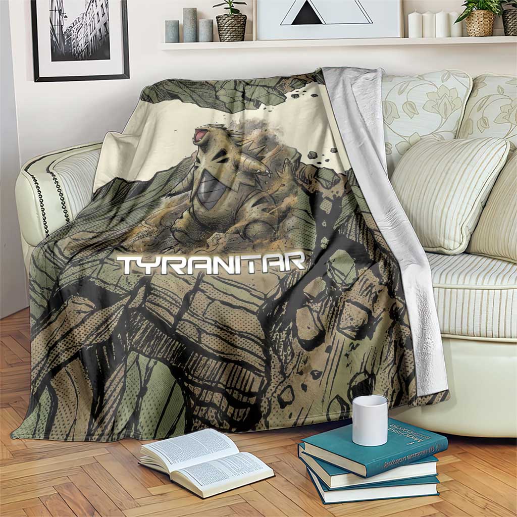 Tyranitar Rock Smash Blanket Tyranitar’s Seismic Roar - Monster of the Mountains
