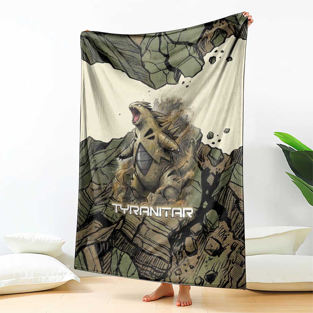 Tyranitar Rock Smash Blanket Tyranitar’s Seismic Roar - Monster of the Mountains