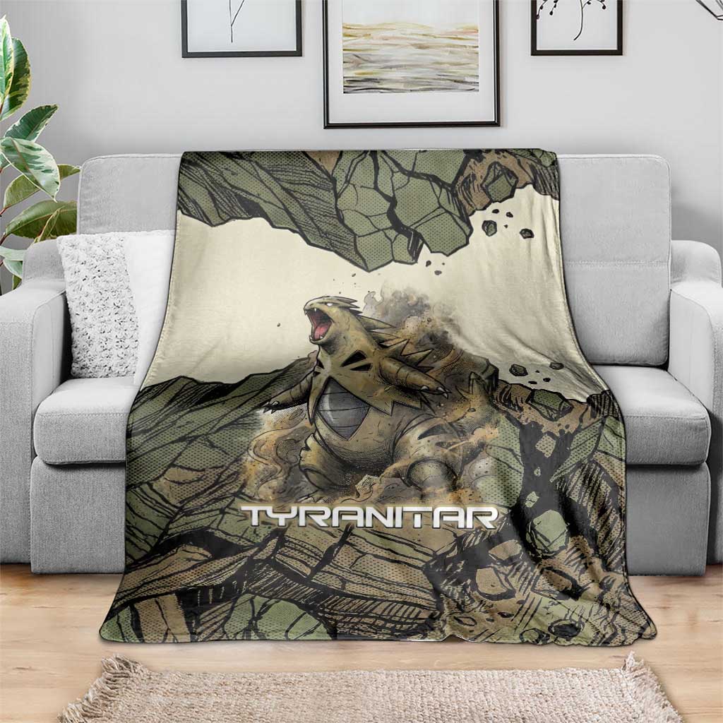 Tyranitar Rock Smash Blanket Tyranitar’s Seismic Roar - Monster of the Mountains