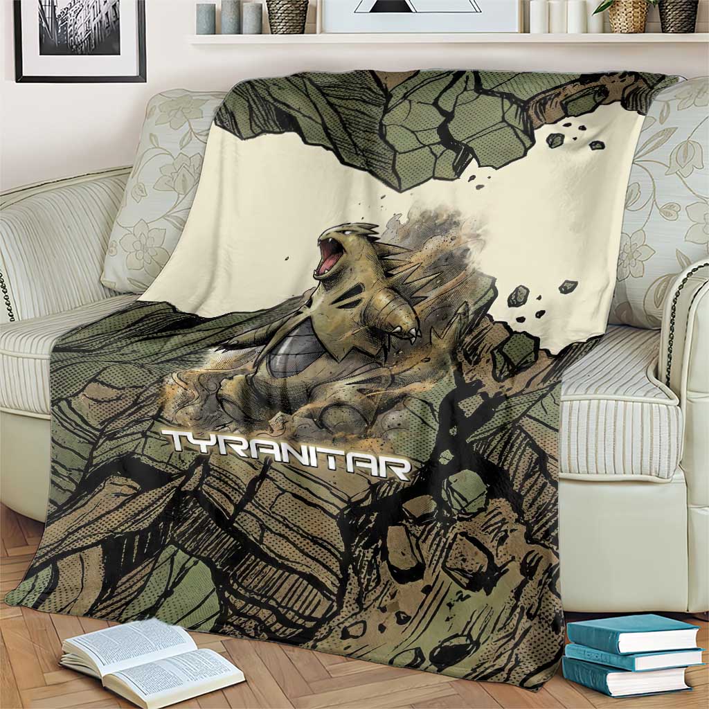 Tyranitar Rock Smash Blanket Tyranitar’s Seismic Roar - Monster of the Mountains
