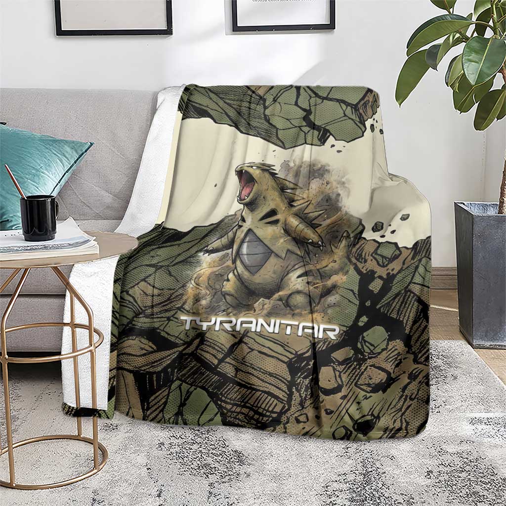 Tyranitar Rock Smash Blanket Tyranitar’s Seismic Roar - Monster of the Mountains