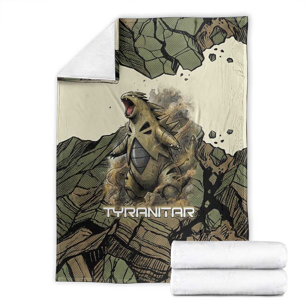 Tyranitar Rock Smash Blanket Tyranitar’s Seismic Roar - Monster of the Mountains