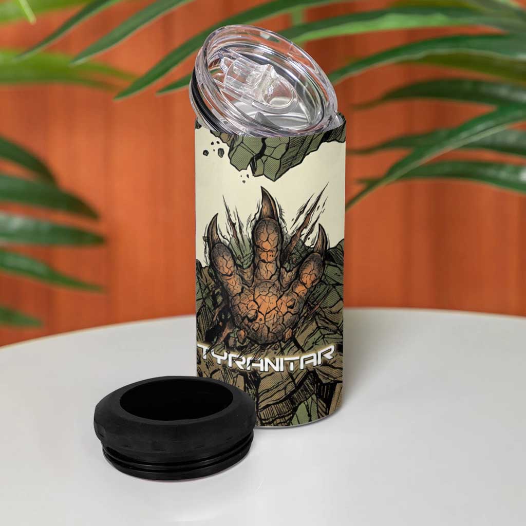 Tyranitar Rock Smash 4 in 1 Can Cooler Tumbler Tyranitar’s Seismic Roar - Monster of the Mountains