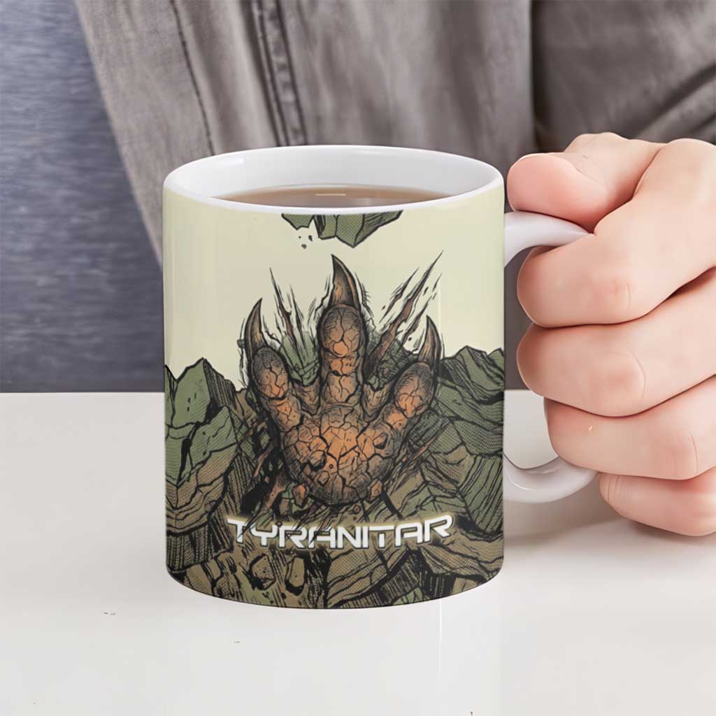 Tyranitar Rock Smash Ceramic Mug Tyranitar’s Seismic Roar - Monster of the Mountains