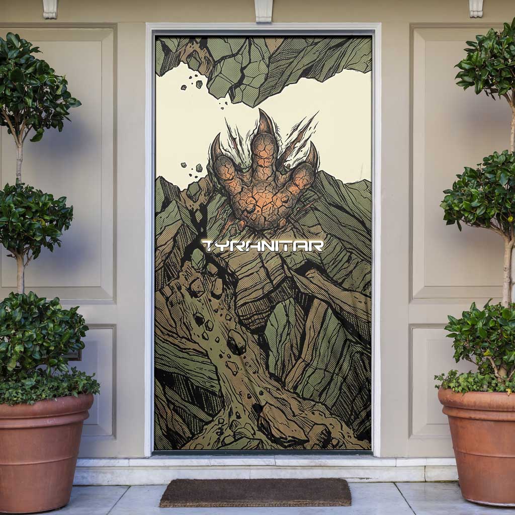 Tyranitar Rock Smash Door Cover Tyranitar’s Seismic Roar - Monster of the Mountains