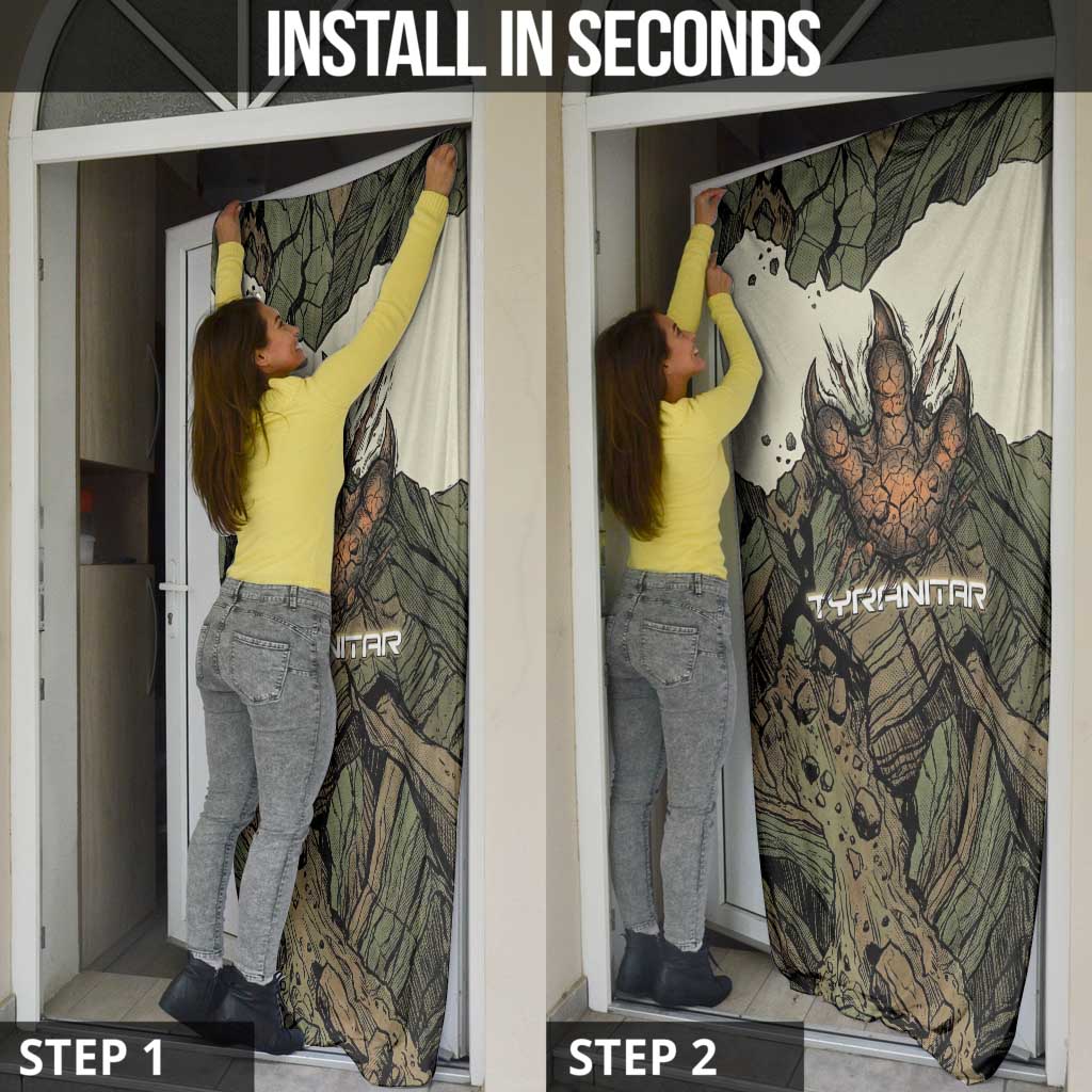 Tyranitar Rock Smash Door Cover Tyranitar’s Seismic Roar - Monster of the Mountains
