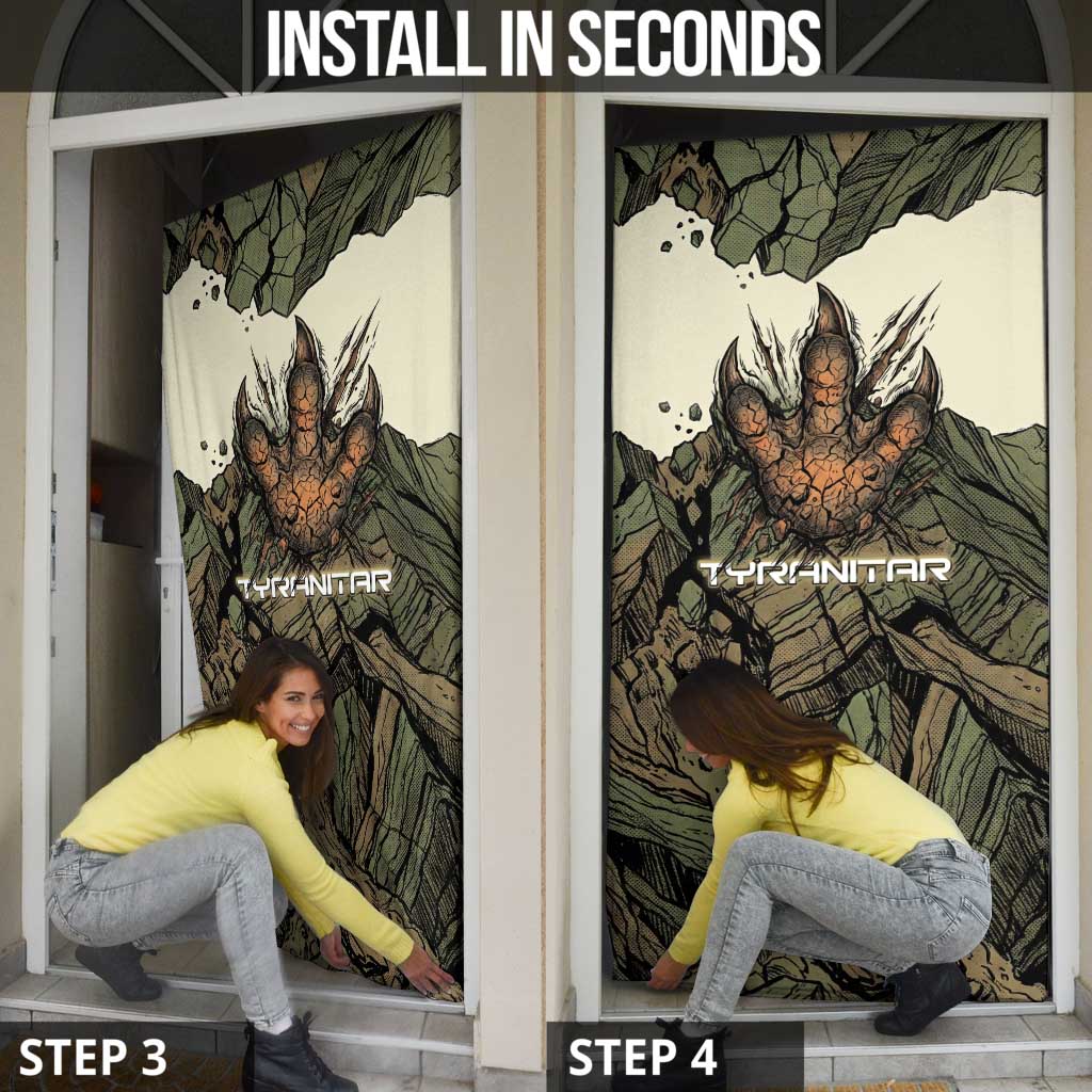 Tyranitar Rock Smash Door Cover Tyranitar’s Seismic Roar - Monster of the Mountains