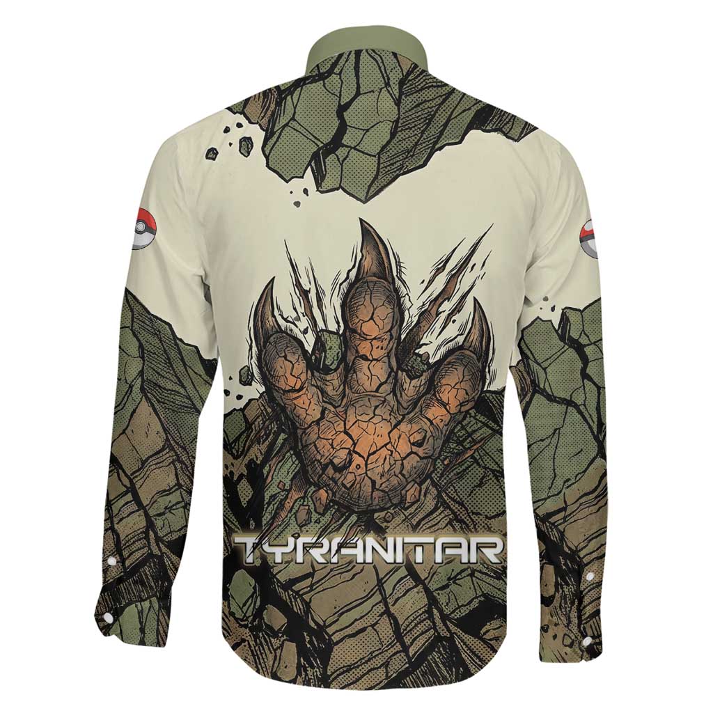 Tyranitar Rock Smash Family Matching Off Shoulder Short Dress and Hawaiian Shirt Tyranitar’s Seismic Roar - Monster of the Mountains