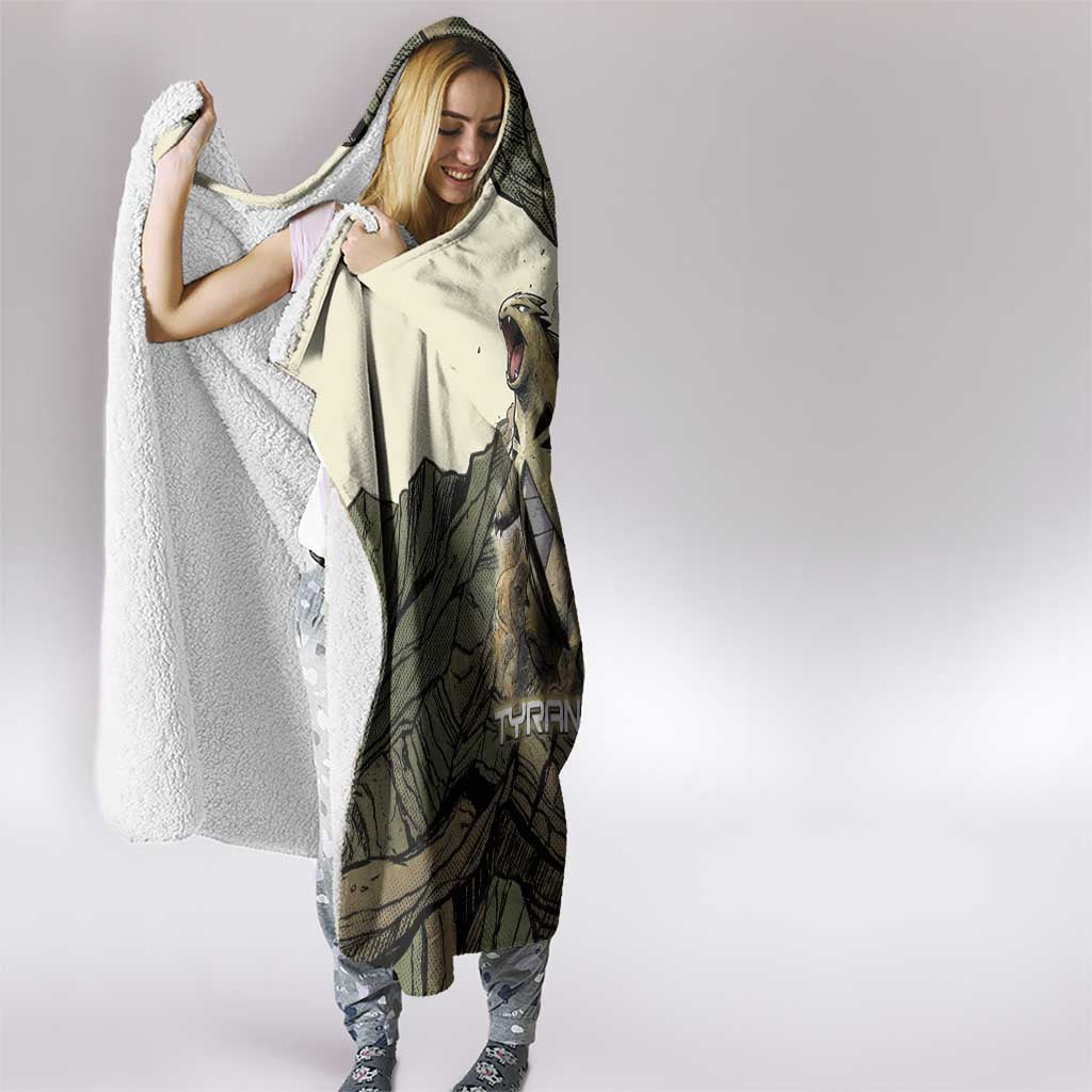 Tyranitar Rock Smash Hooded Blanket Tyranitar’s Seismic Roar - Monster of the Mountains