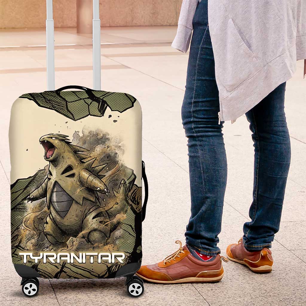 Tyranitar Rock Smash Luggage Cover Tyranitar’s Seismic Roar - Monster of the Mountains