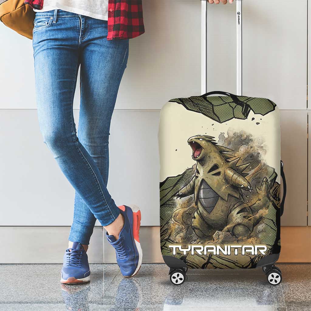 Tyranitar Rock Smash Luggage Cover Tyranitar’s Seismic Roar - Monster of the Mountains