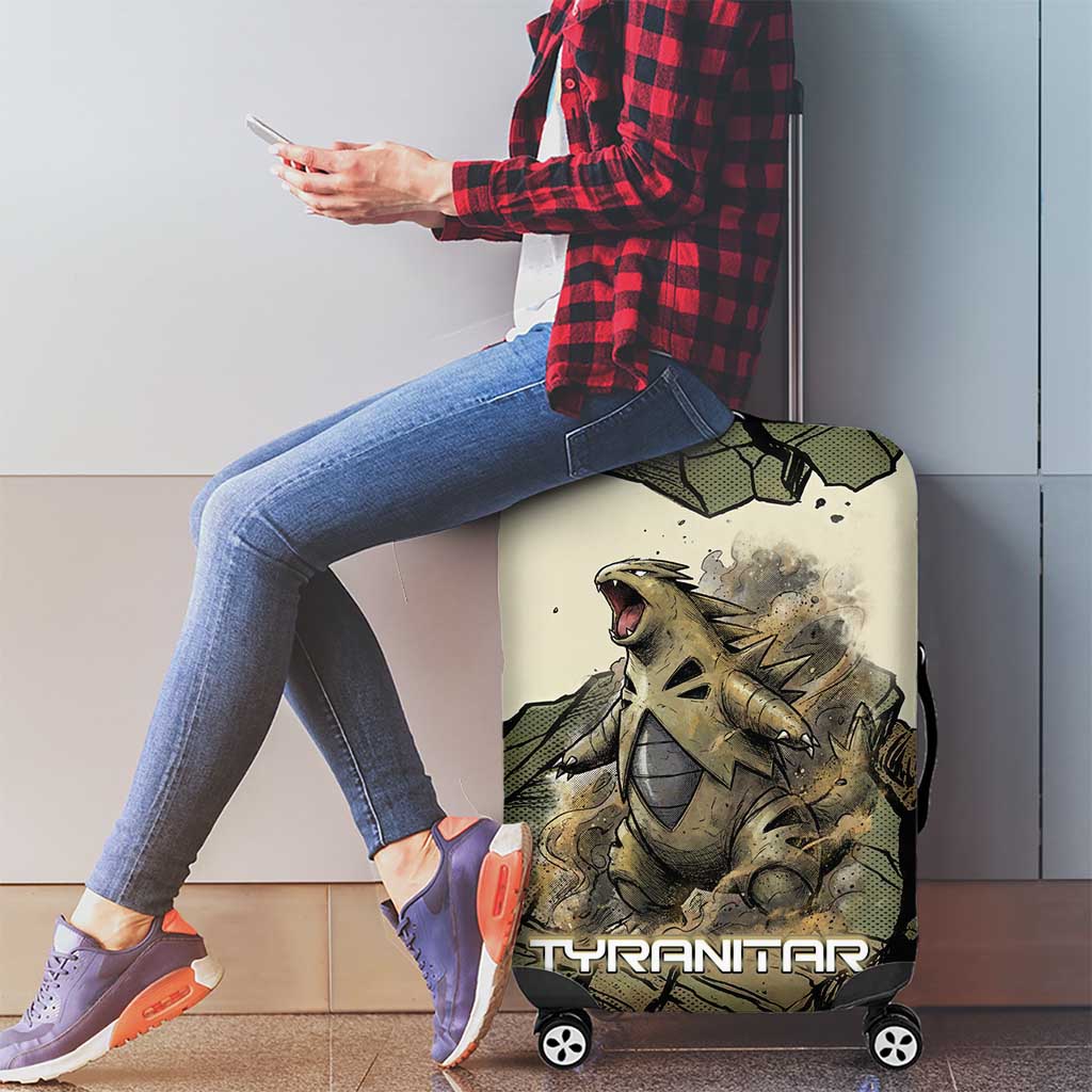 Tyranitar Rock Smash Luggage Cover Tyranitar’s Seismic Roar - Monster of the Mountains