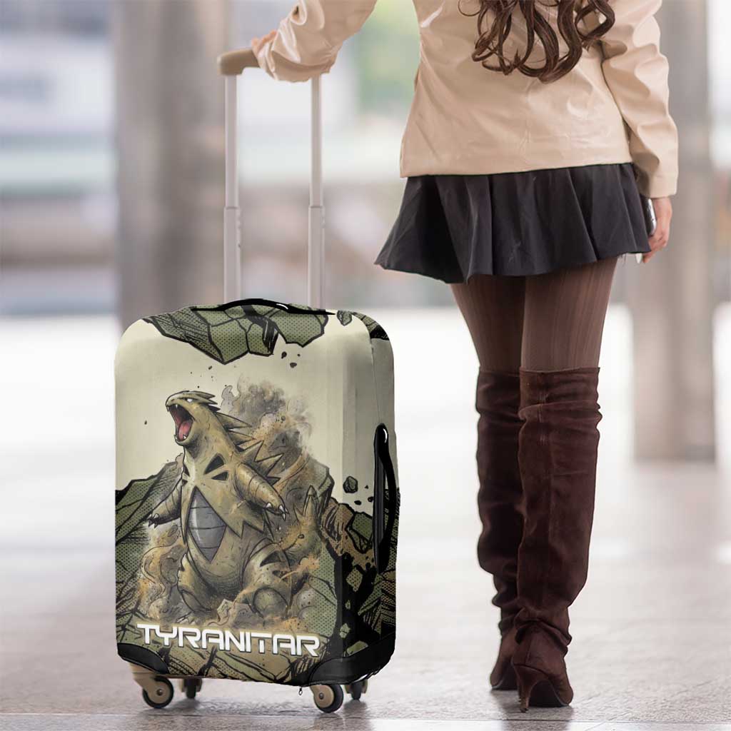 Tyranitar Rock Smash Luggage Cover Tyranitar’s Seismic Roar - Monster of the Mountains