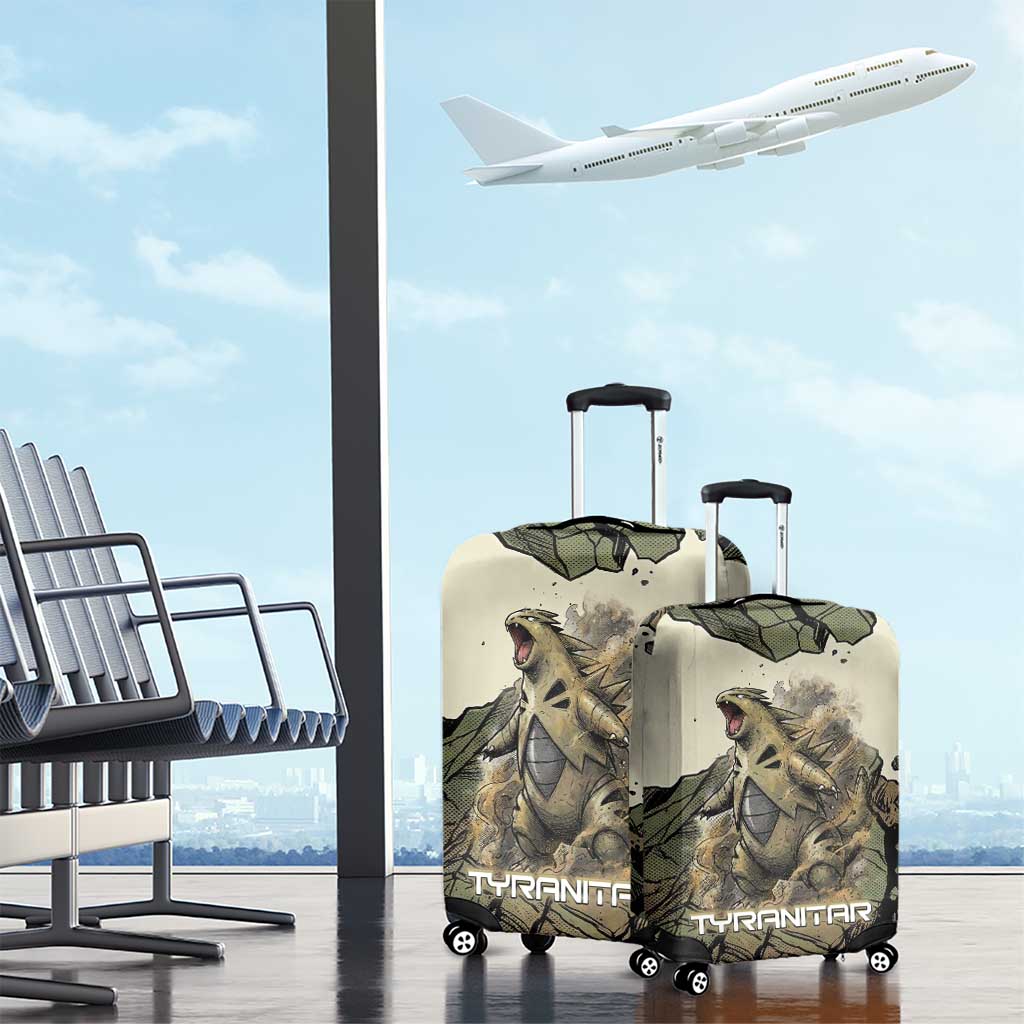 Tyranitar Rock Smash Luggage Cover Tyranitar’s Seismic Roar - Monster of the Mountains