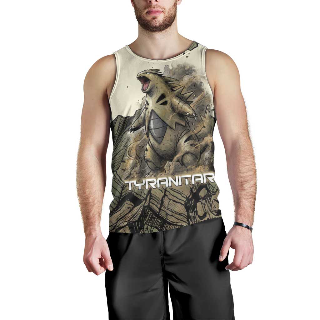 Tyranitar Rock Smash Men Tank Top Tyranitar’s Seismic Roar - Monster of the Mountains