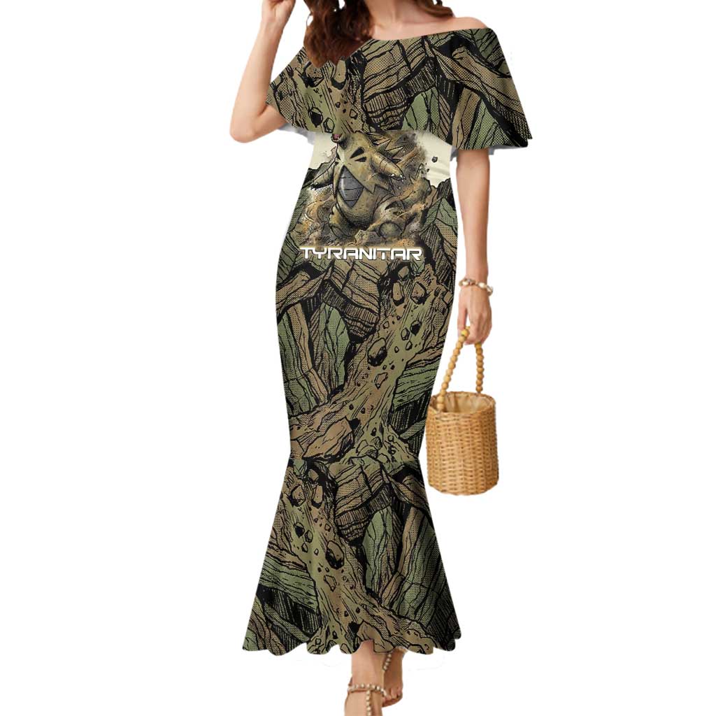 Tyranitar Rock Smash Mermaid Dress Tyranitar’s Seismic Roar - Monster of the Mountains