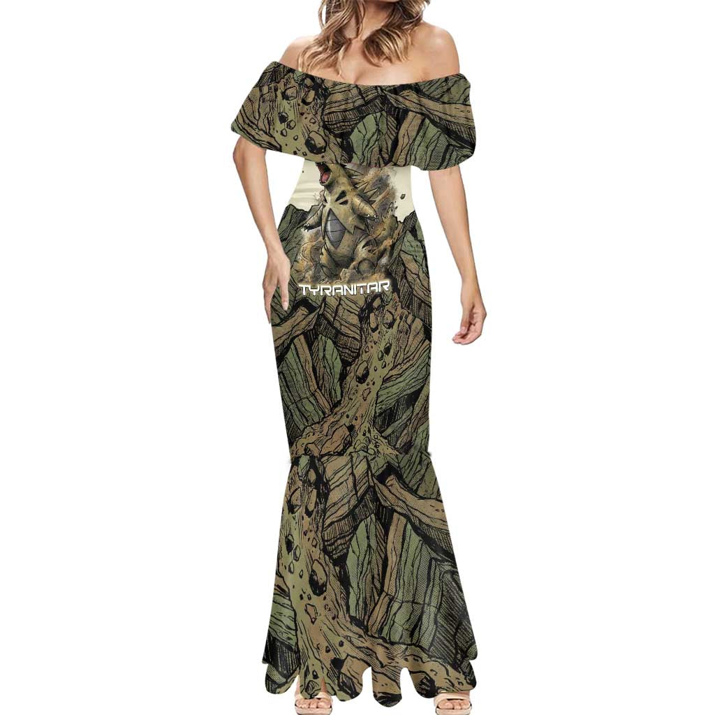 Tyranitar Rock Smash Mermaid Dress Tyranitar’s Seismic Roar - Monster of the Mountains