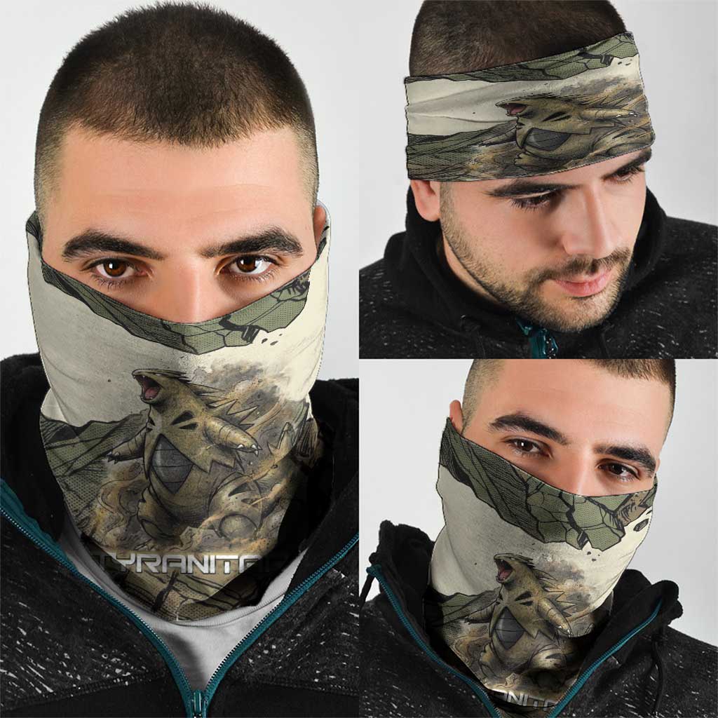 Tyranitar Rock Smash Neck Gaiter Tyranitar’s Seismic Roar - Monster of the Mountains