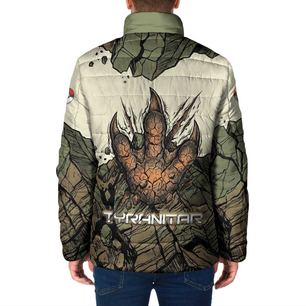 Tyranitar Rock Smash Padded Jacket Tyranitar’s Seismic Roar - Monster of the Mountains