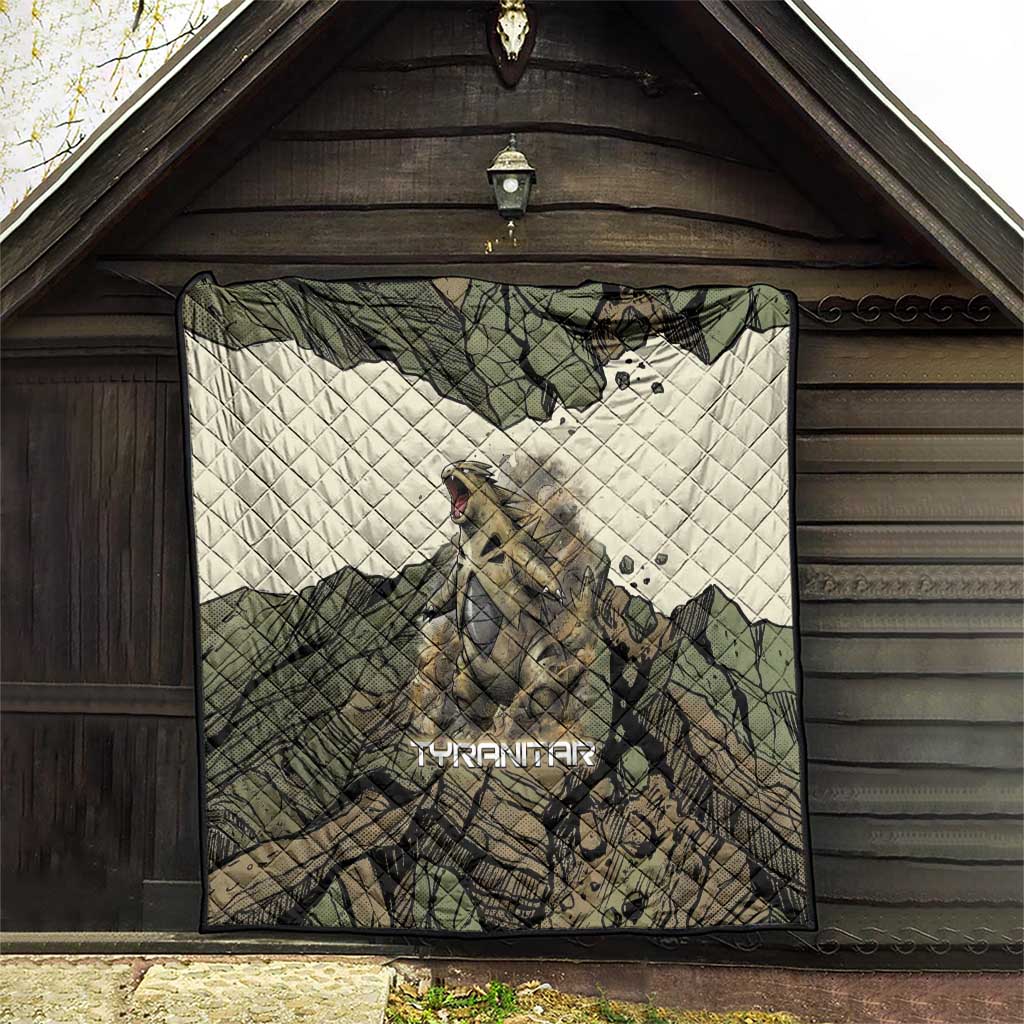 Tyranitar Rock Smash Quilt Tyranitar’s Seismic Roar - Monster of the Mountains