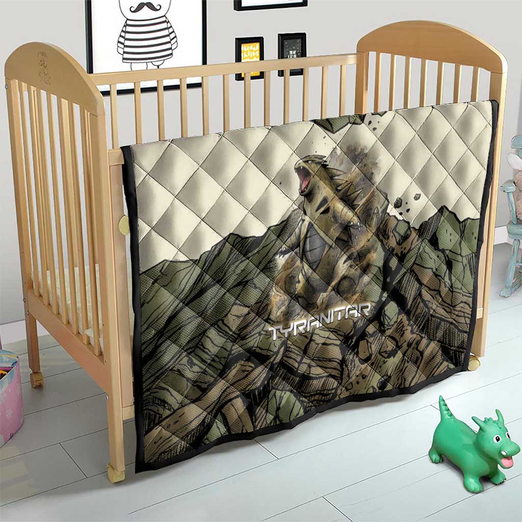 Tyranitar Rock Smash Quilt Tyranitar’s Seismic Roar - Monster of the Mountains
