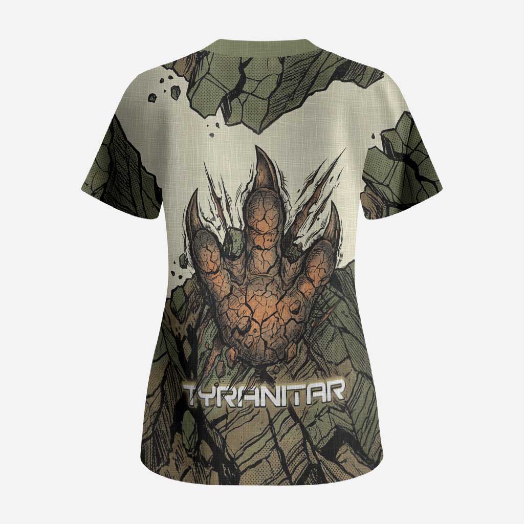 Tyranitar Rock Smash Scrub Top Tyranitar’s Seismic Roar - Monster of the Mountains
