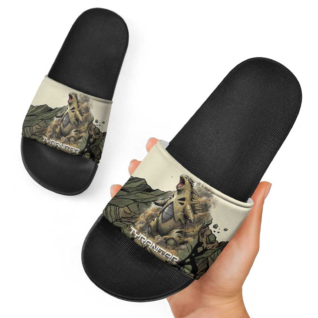 Tyranitar Rock Smash Slide Sandals Tyranitar’s Seismic Roar - Monster of the Mountains