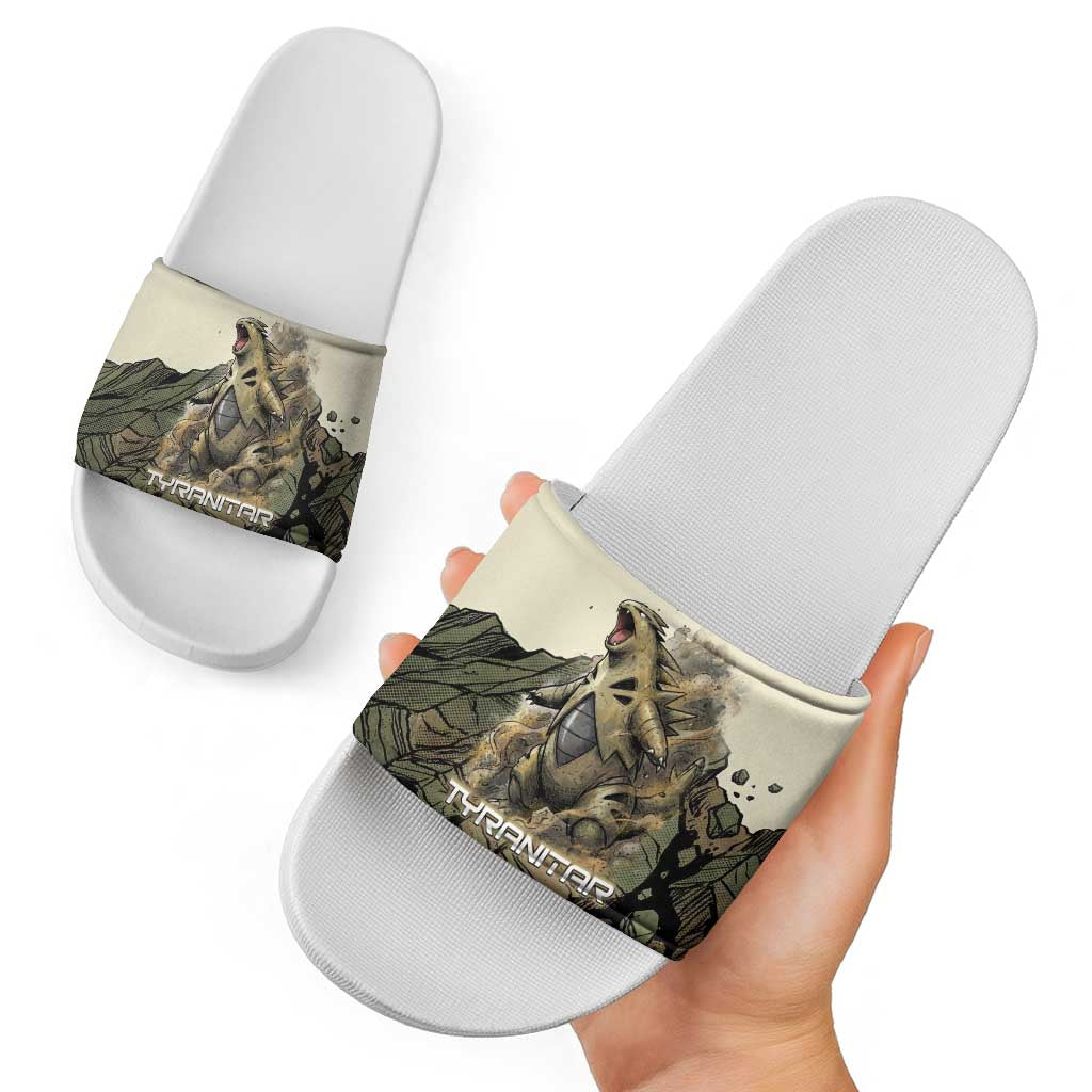 Tyranitar Rock Smash Slide Sandals Tyranitar’s Seismic Roar - Monster of the Mountains