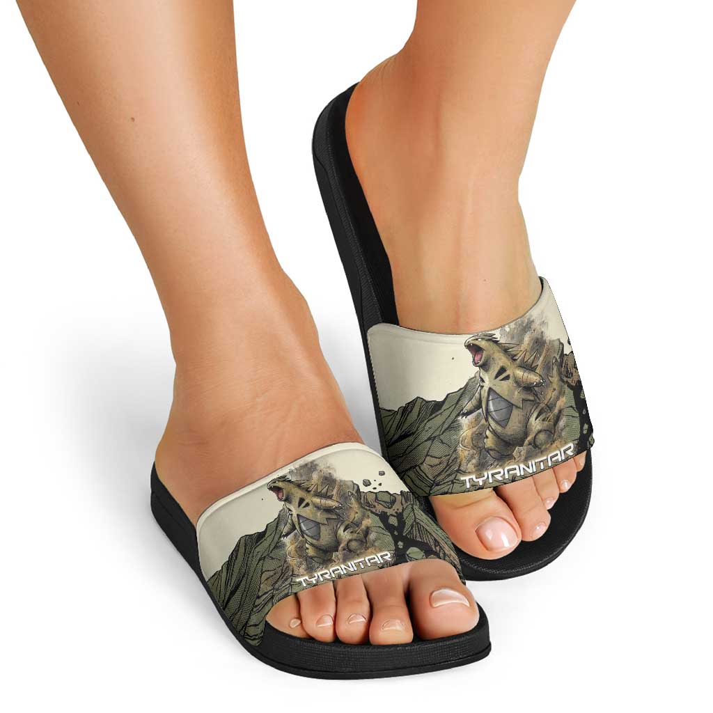Tyranitar Rock Smash Slide Sandals Tyranitar’s Seismic Roar - Monster of the Mountains