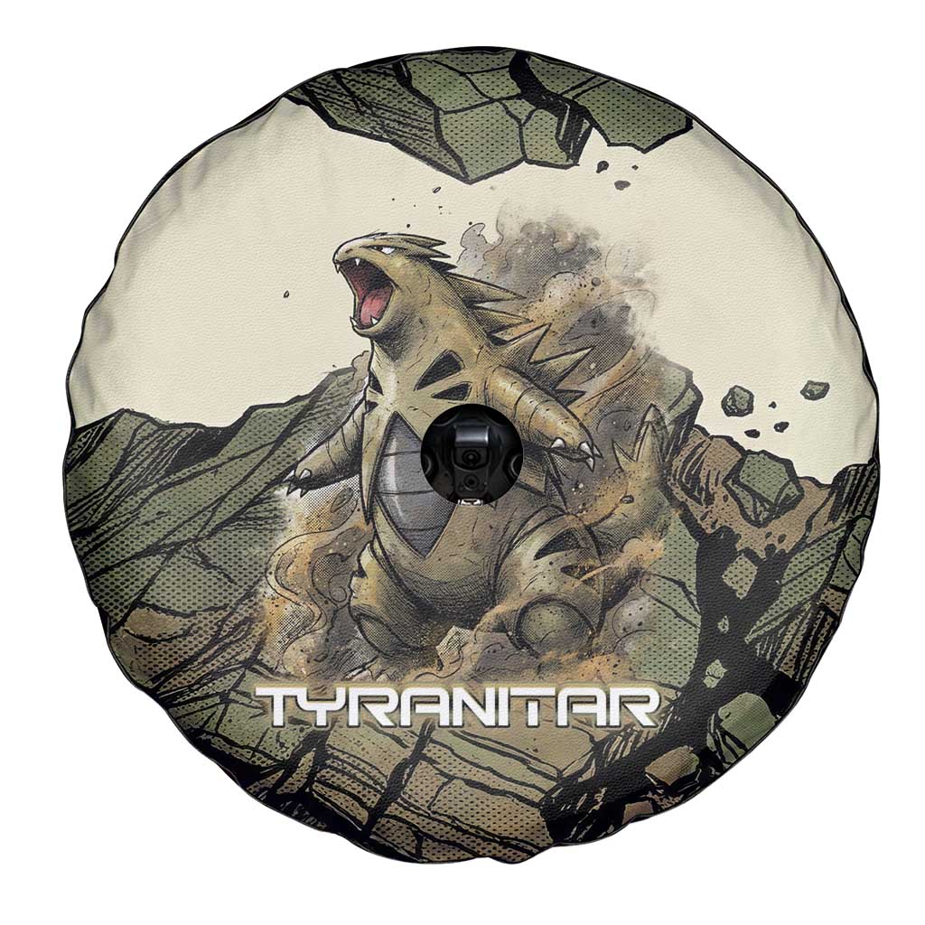 Tyranitar Rock Smash Spare Tire Cover Tyranitar’s Seismic Roar - Monster of the Mountains