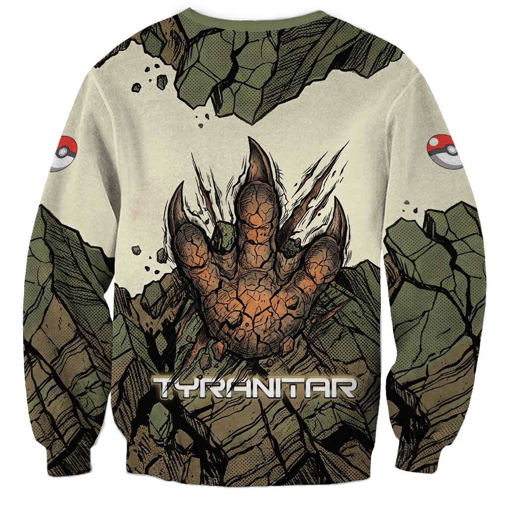 Tyranitar Rock Smash Sweatshirt Tyranitar’s Seismic Roar - Monster of the Mountains